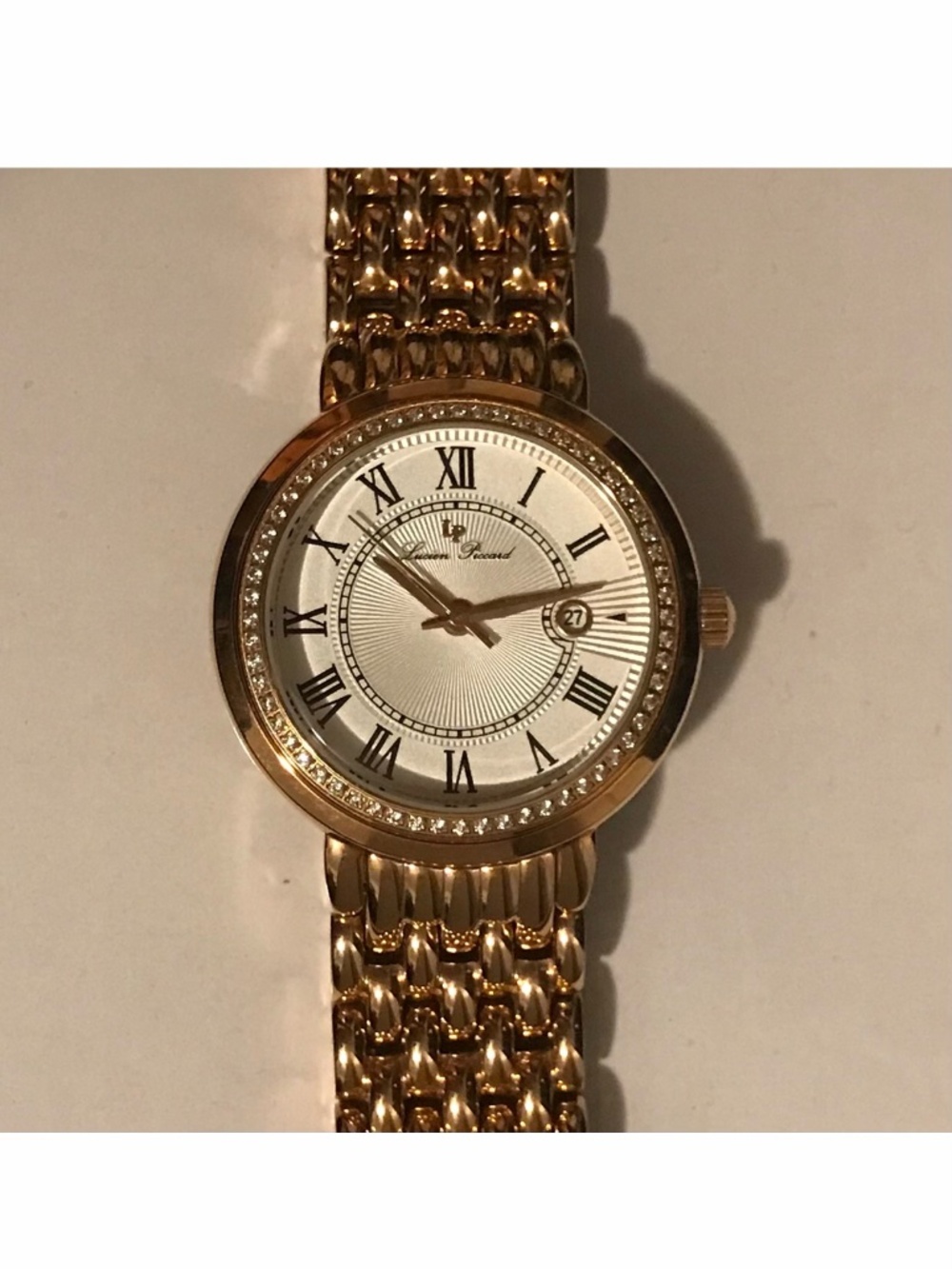 Lucien Piccard Women's Watch Fantasio Quartz Crystal Accented Bracelet Watch